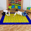 100 Square Counting Grid Carpet - 2x2m - MAT001