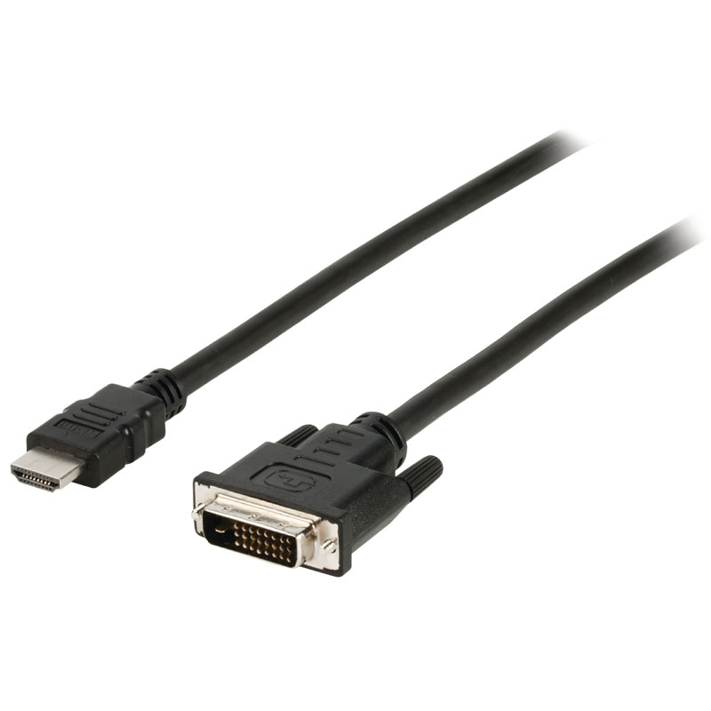 Silver DVI-D to HDMI Cable - 1.5m CABLE-551/1.5 | Primary ICT