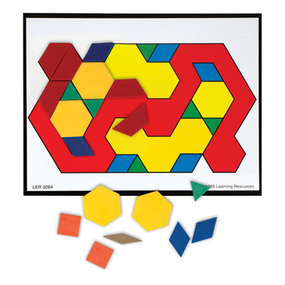 Pattern Block Activity Set - by Learning Resources LER0335 | Primary ICT
