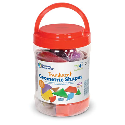 Translucent Geometric Shapes - Set of 408 - by Learning Resources ...