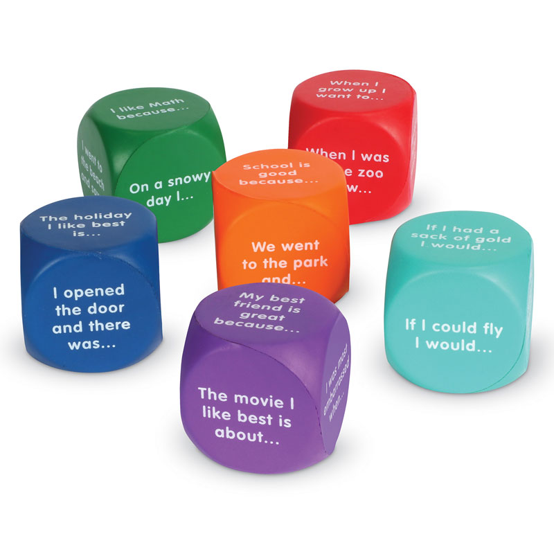 Writing Prompt Cubes - Set of 6 - by Learning Resources LER7232 ...