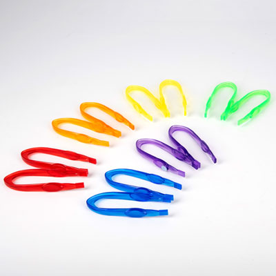 Translucent Colour Rainbow Tweezers - Set of 12 CD73111 | Primary ICT